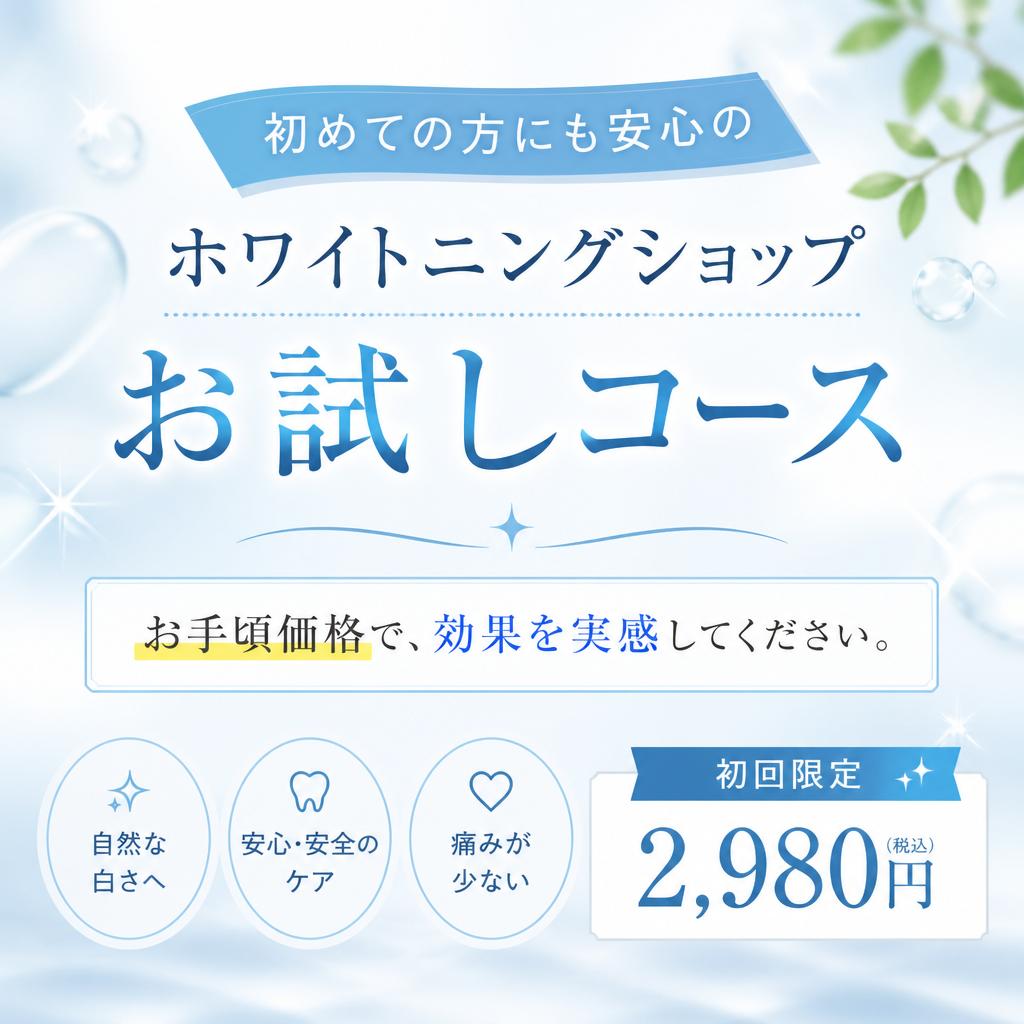 お試しコースでまずは体験