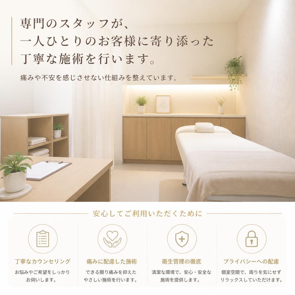 丁寧で安心な施術