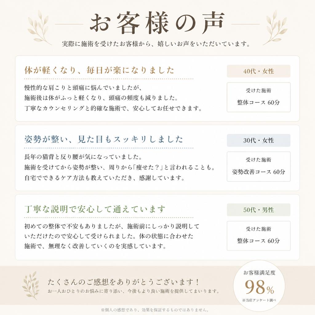 お客様の声