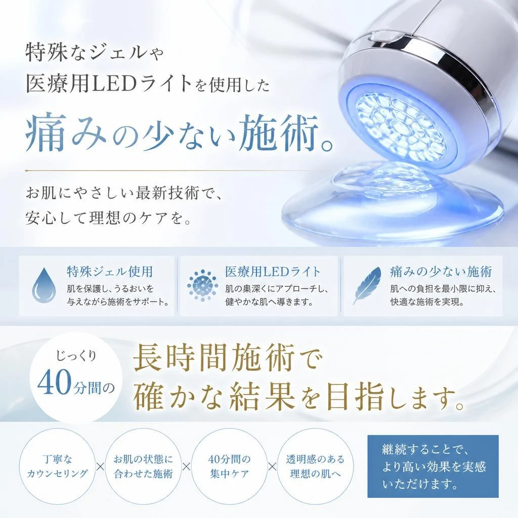 当店のこだわりの施術