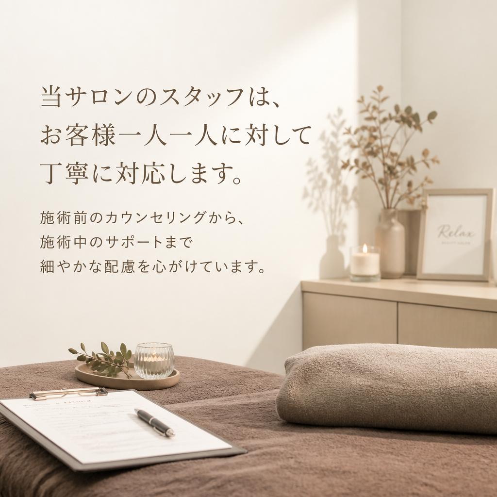 2. 丁寧なスタッフ対応のこだわり