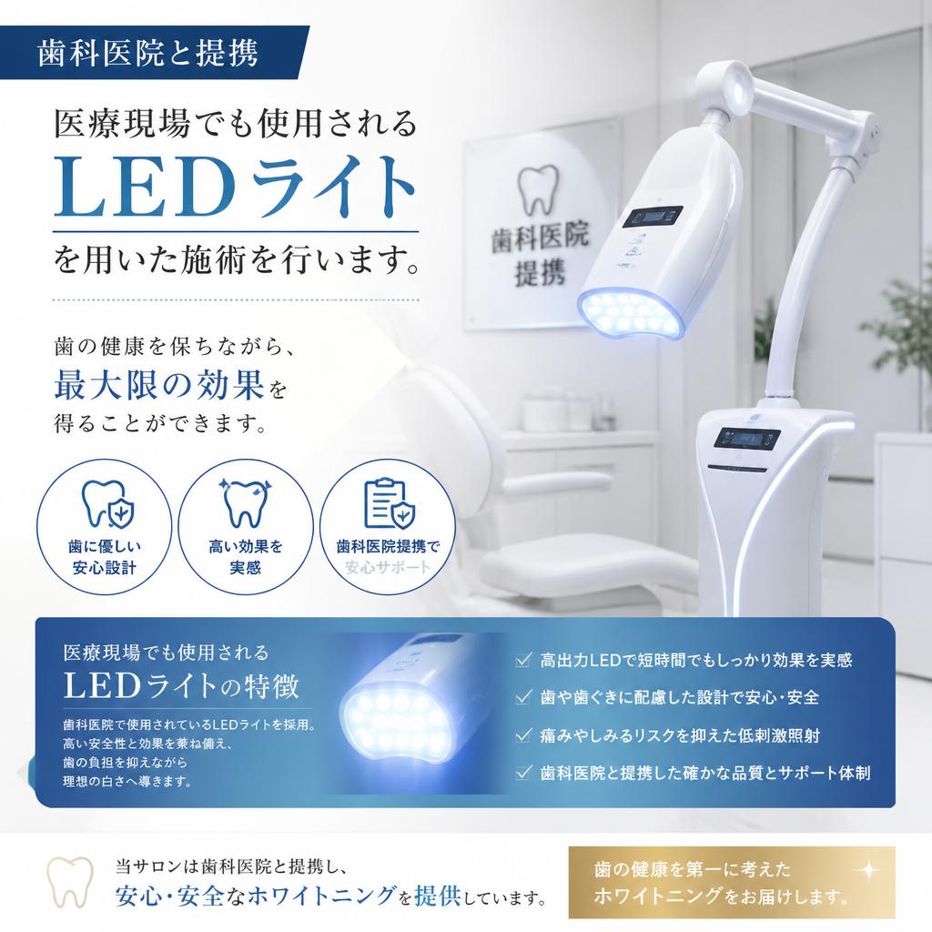安全性と効果を追求したホワイトニング