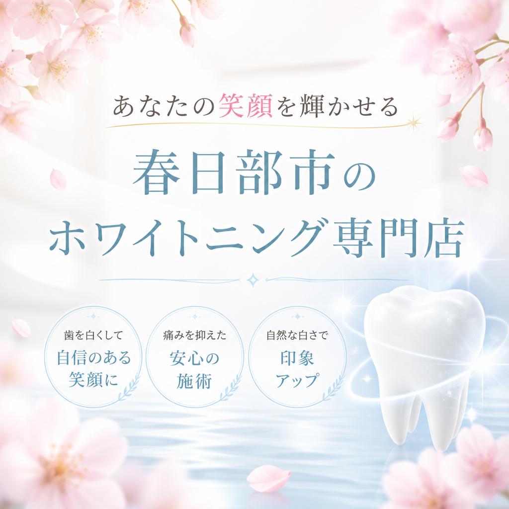 あなたの笑顔を輝かせる春日部市のホワイトニング専門店