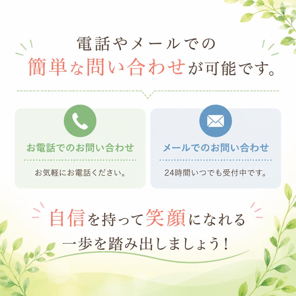 今すぐお問い合わせを！
