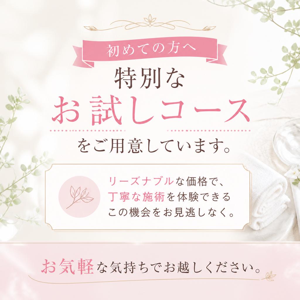 お試しコースのご案内