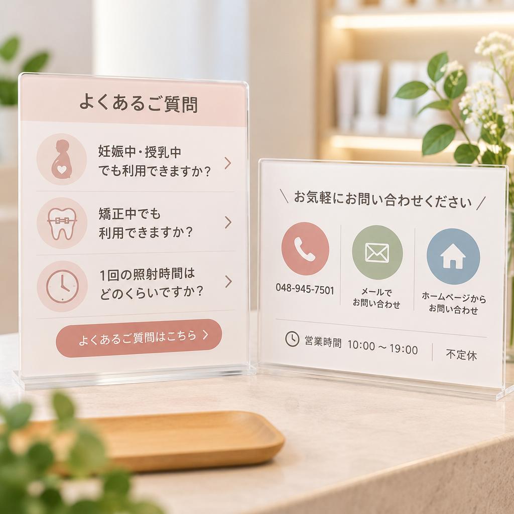 黄ばみが気になったら、まずは気軽にご相談ください